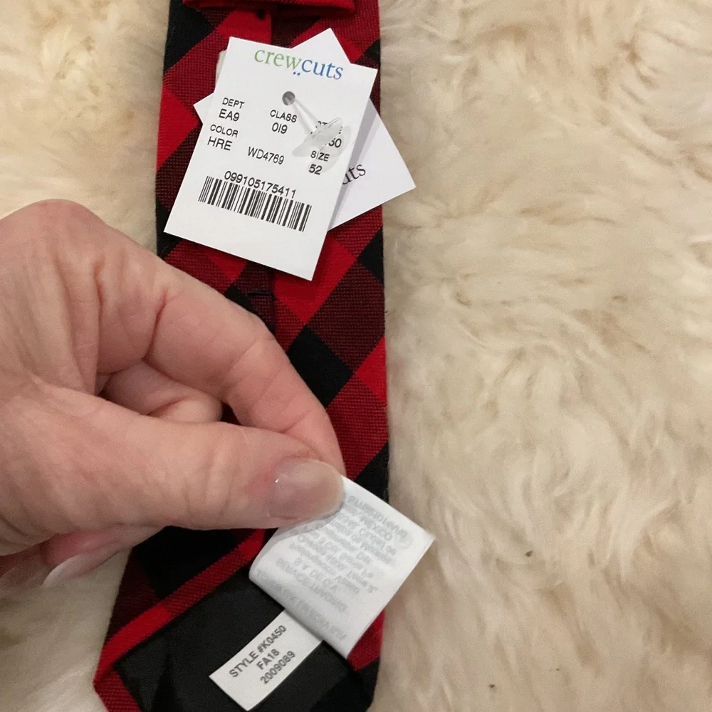 Boys Crew Cuts by J Crew Tie Buffalo Check